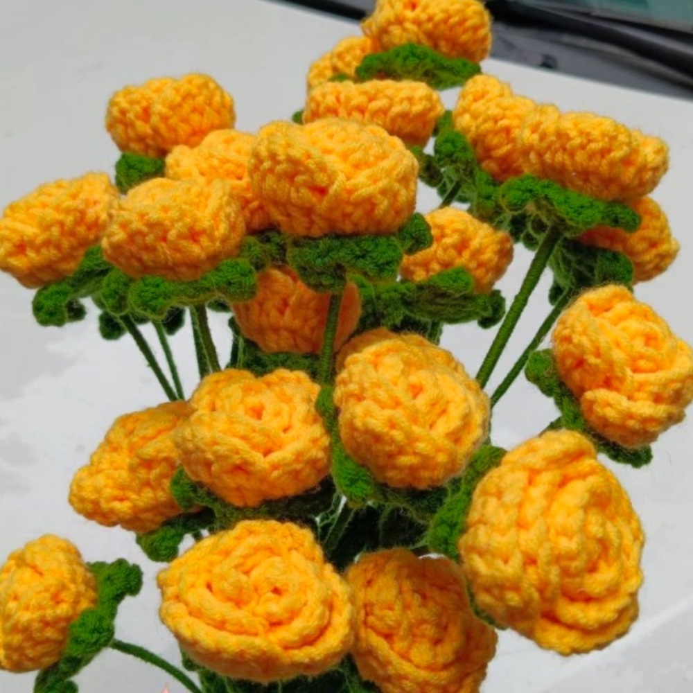Rose yard flowers  crochet design Roses 🌹 Flowers